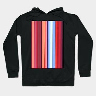 Neon Stripes Peach Hoodie